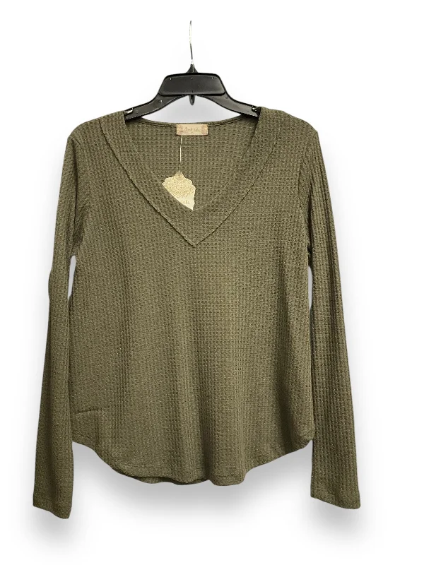 Classic shirt Top Long Sleeve By Altard State In Green, Size: Xs