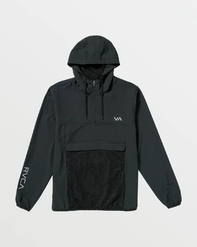 Rugged X Over Anorak Track Jacket - Black