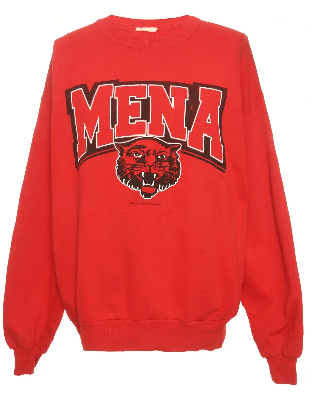 Trendy-look Printed Sweatshirt - M