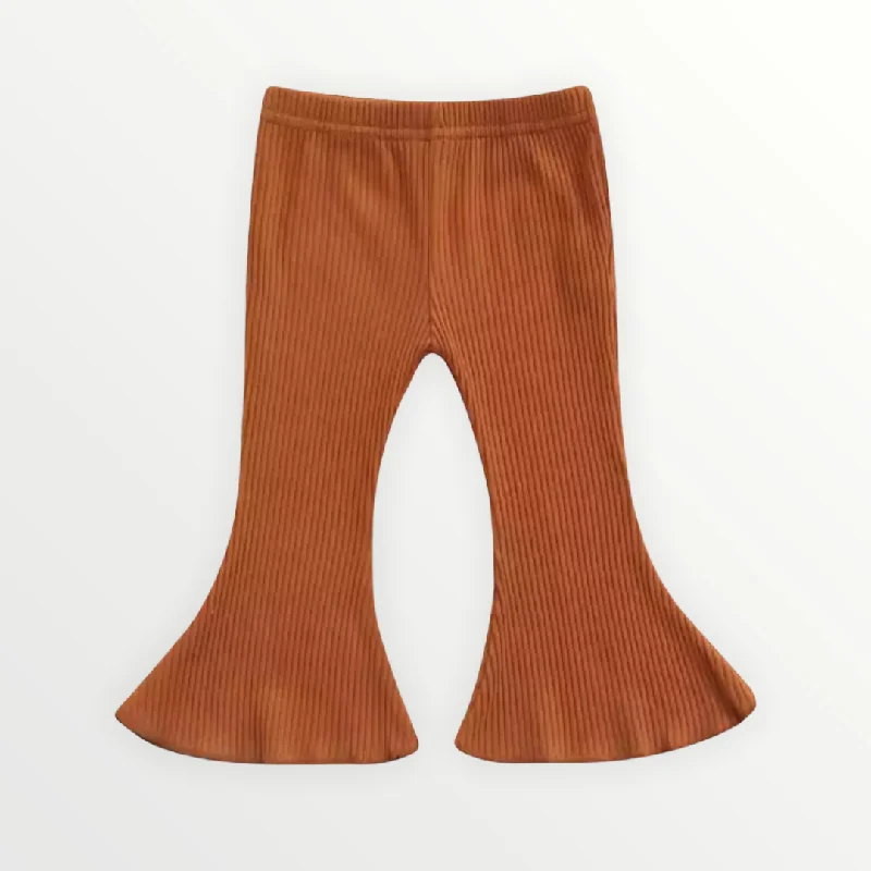 Soft pants Claire | Flare Pants - Rusty Orange