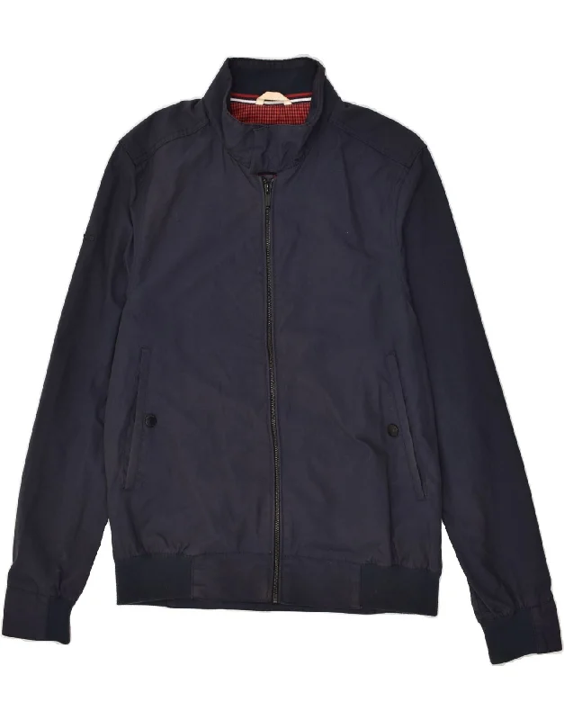 Relaxed-fit SUPERDRY Mens Bomber Jacket UK 42 XL Navy Blue Polyester