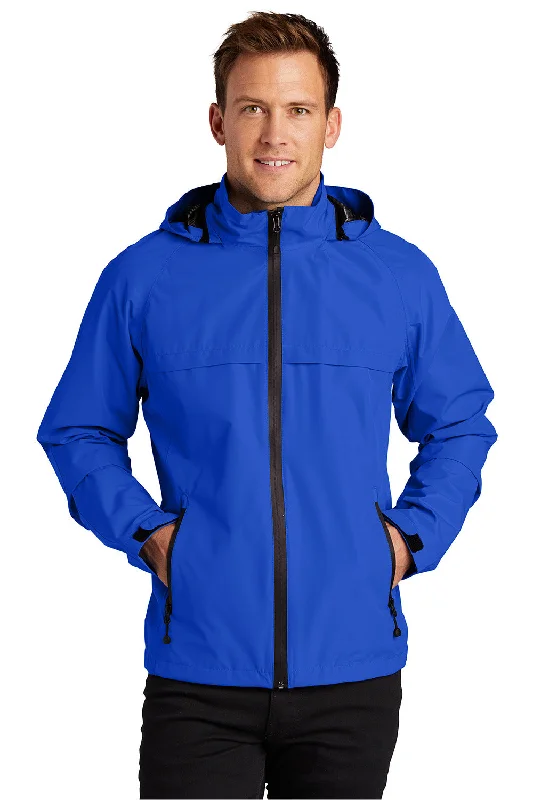 Parka-inspired Port Authority Mens Torrent Waterproof Full Zip Hooded Jacket - True Royal Blue