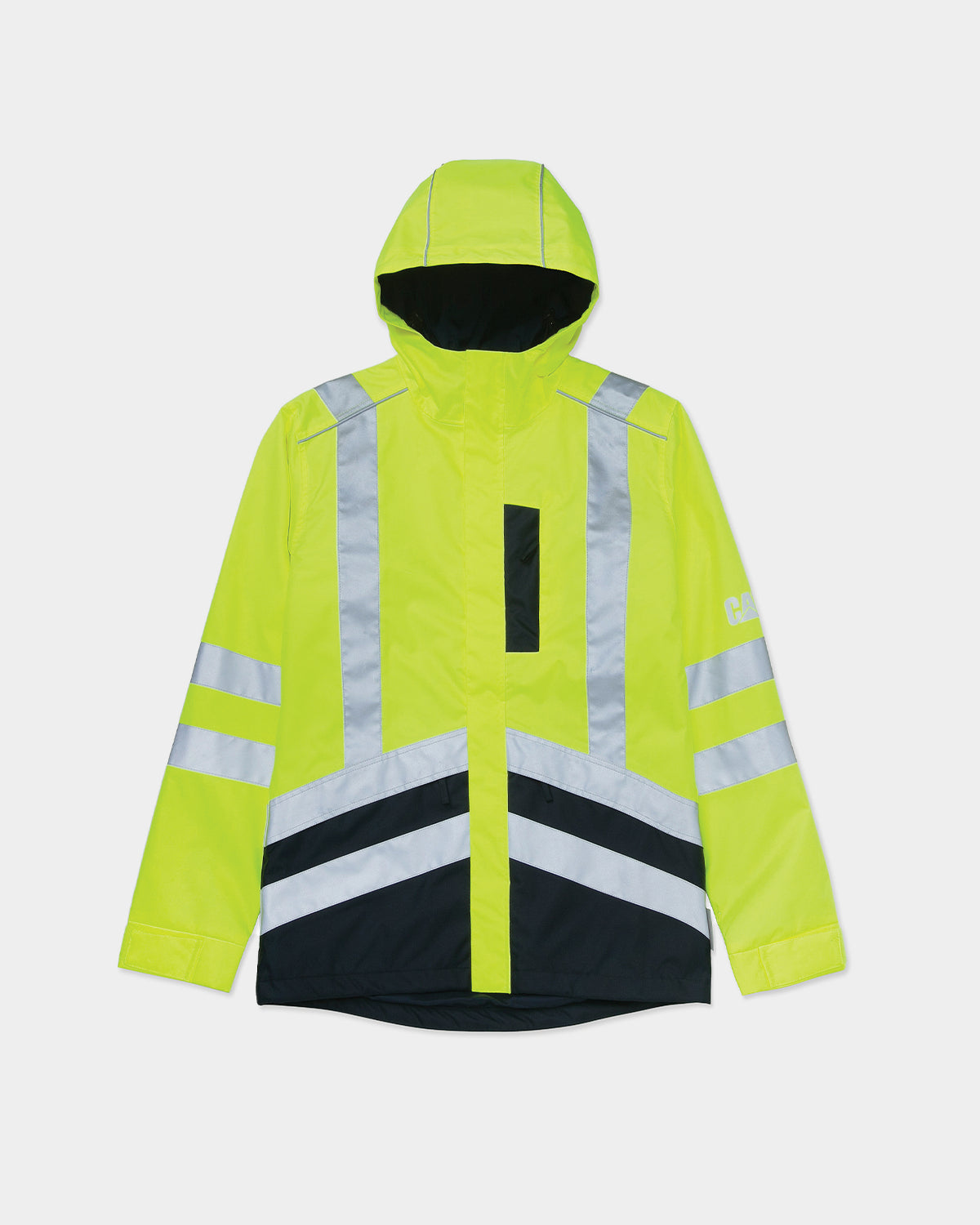 Tech-inspired MEN'S HI-VIS WATERPROOF RAIN JACKET