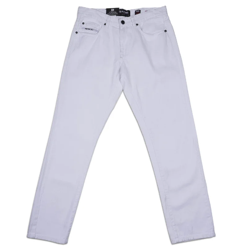 Cuffed pants MARC ECKO DENIM JEANS WHITE - EO417P32