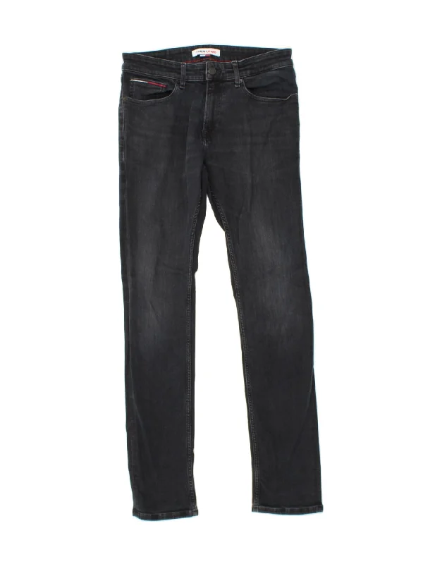 High-rise jeans TOMMY HILFIGER Mens Skinny Jeans W32 L34  Grey Cotton