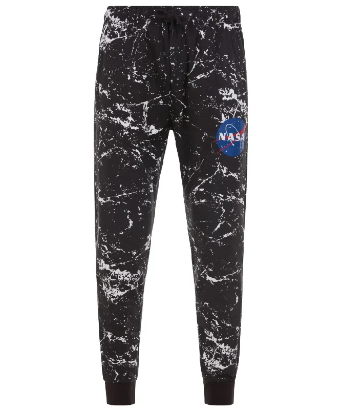 Zip-up pants NAVY YARD JOGGER PANTS NASA SPLATTER BLACK NFKB-2221