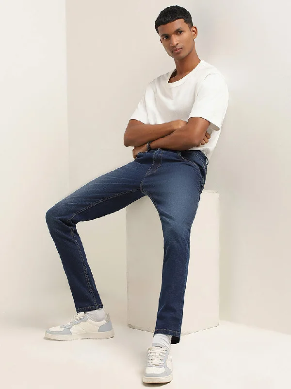 Button-up denim Nuon Blue Slim - Fit Mid - Rise Jeans