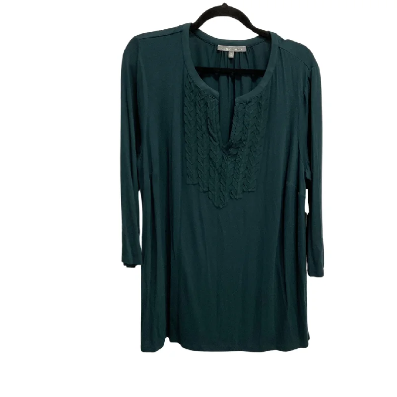 Long sleeve shirt Top Long Sleeve By Daniel Rainn In Green, Size: 1x