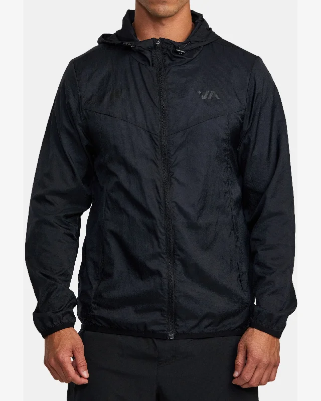 Cozy-layer RVCA Runner Lightweight Training Jacket - Black