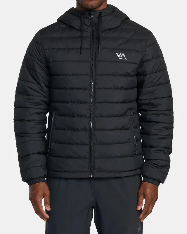 Cozy-layer Packable Puffa Puffer Jacket - Black