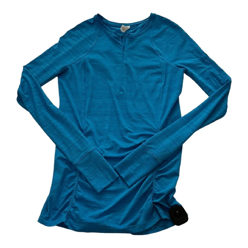 Comfortable long sleeve Blue Athletic Top Long Sleeve Crewneck Athleta, Size S