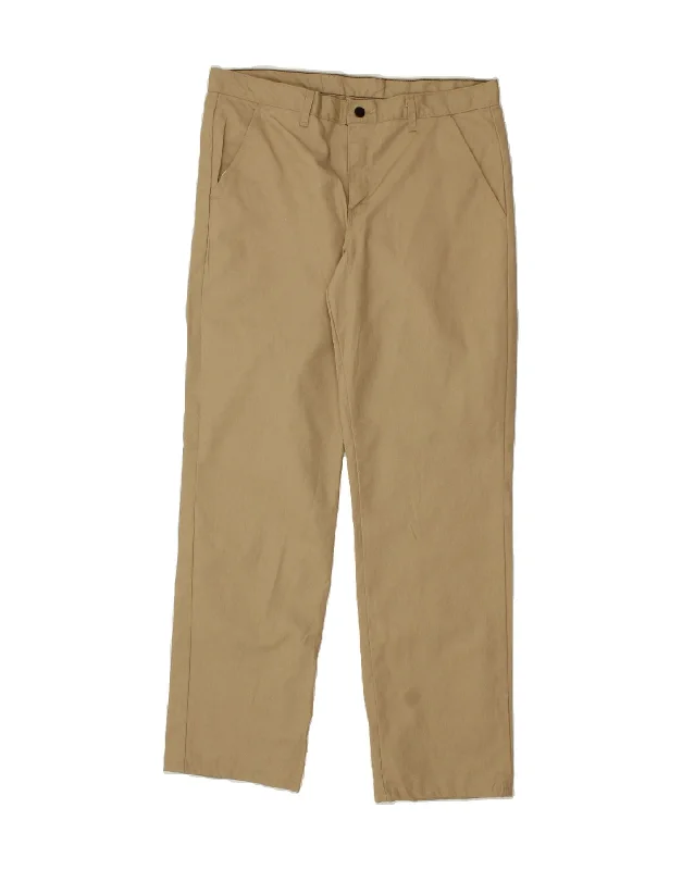 Jogger denim DICKIES Mens Straight Chino Trousers W34 L34 Beige Polyester