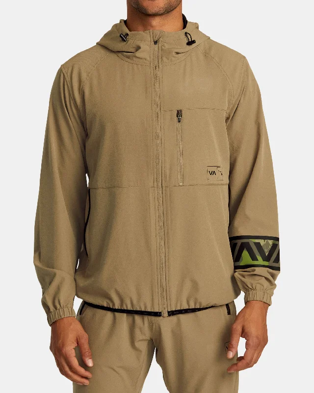 Smart-casual Hawaii Full Zip Jacket - Dark Khaki