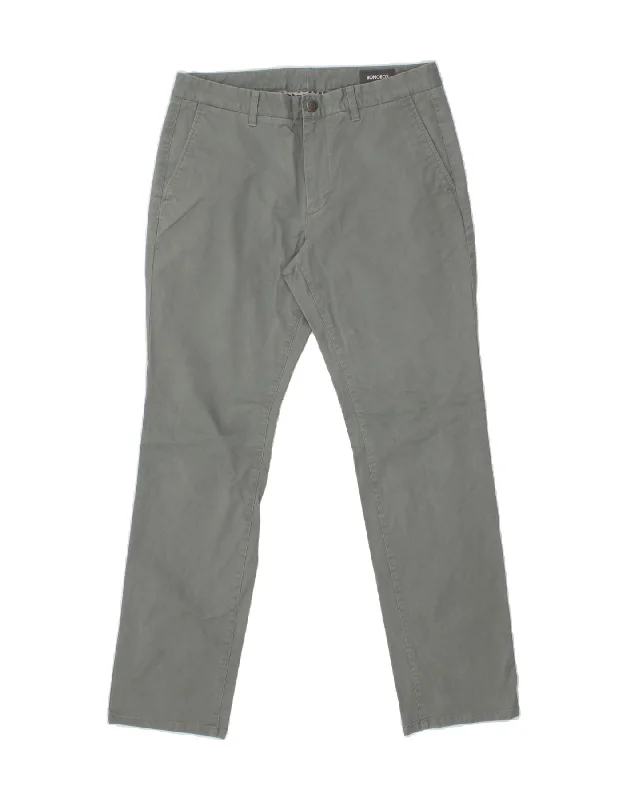 Hip-hop denim BONOBOS Mens Slim Chino Trousers W33 L32  Grey Cotton