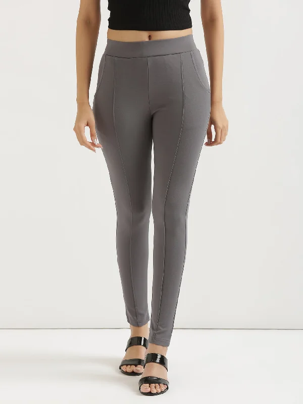 Soft-touch pants Cement Grey 4-Way Stretchable Pants