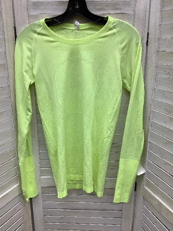 Relaxed-fit long sleeve Yellow Athletic Top Long Sleeve Collar Lululemon, Size 8