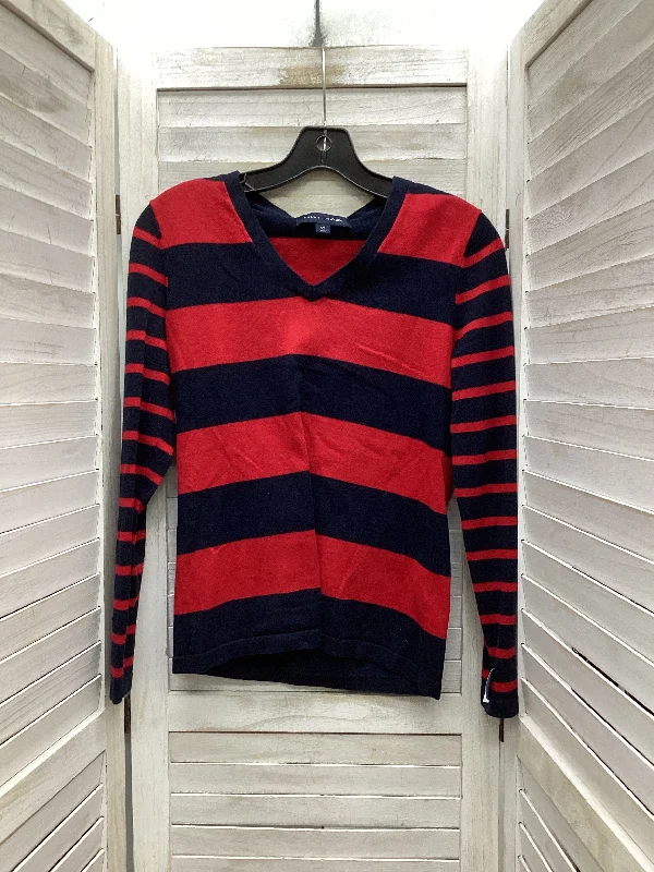 Casual chic top Top Long Sleeve By Tommy Hilfiger In Striped Pattern, Size: S