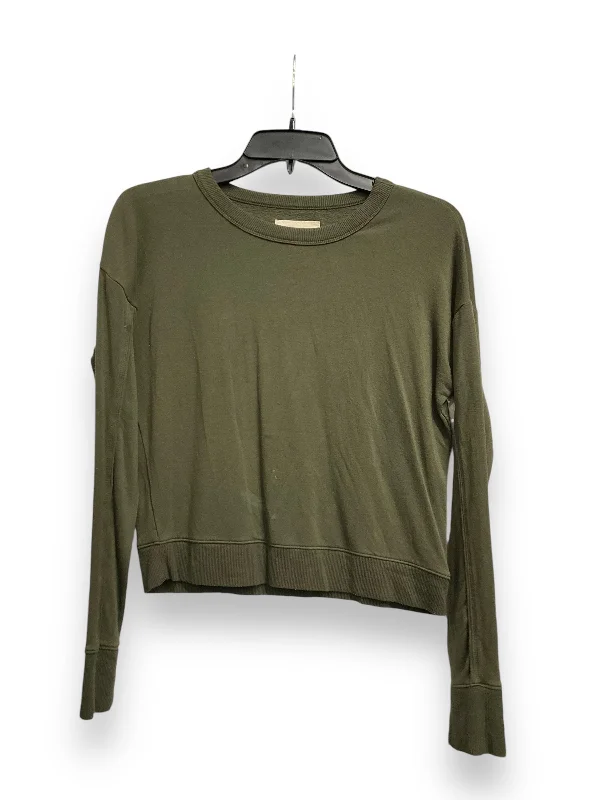 Organic cotton Top Long Sleeve Basic By Cmc In Green, Size: Xs