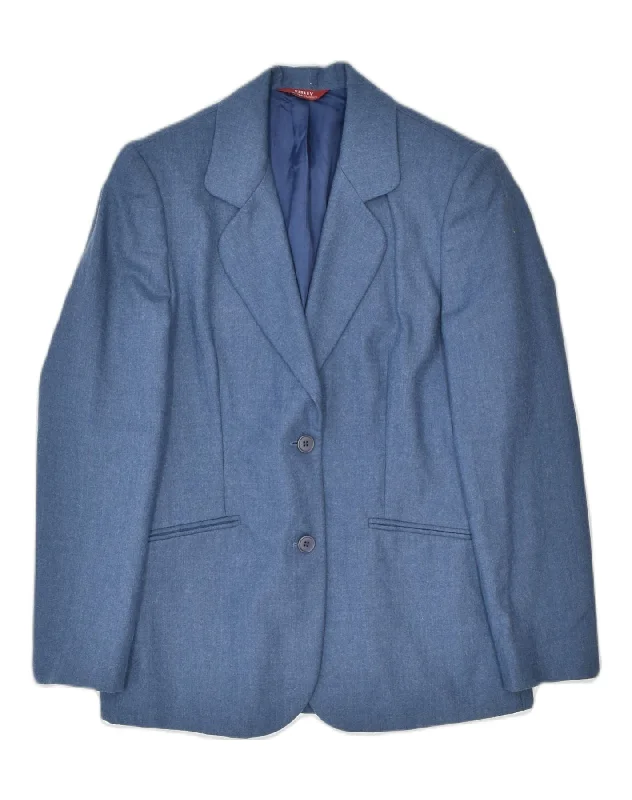 Versatile SISLEY Mens 2 Button Double Breasted Coat UK 36 Small Blue Classic