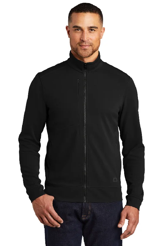 Cozy-layer Ogio Mens Hinge Full Zip Jacket - Blacktop