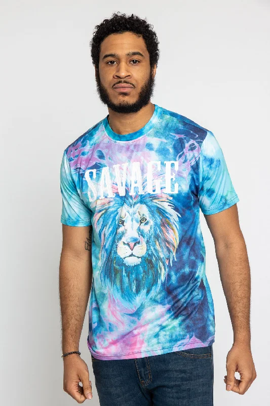 Printed Tie Dye Savage T-Shirt