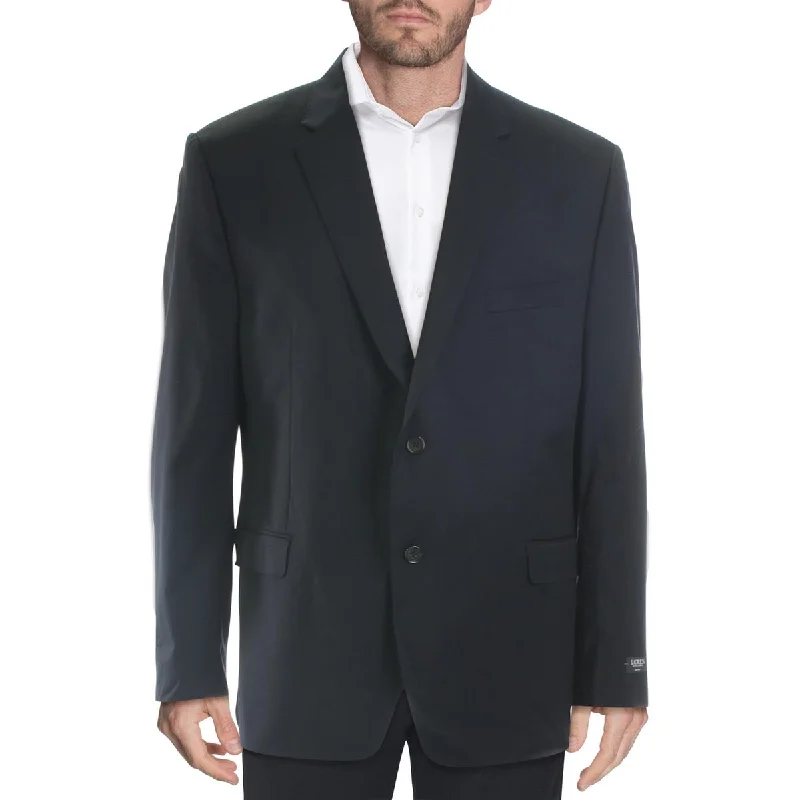 Sophisticated Ralph Lauren Men's Lubbock Wool Business Wear Two Button Blazer Blue Size 43