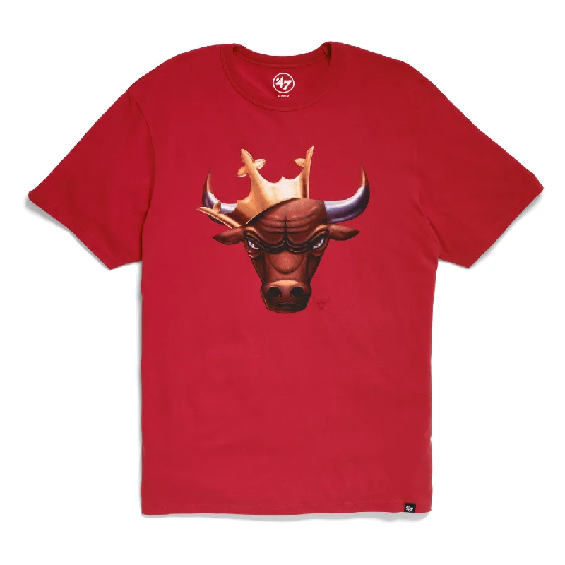 Patterned Chicago Bulls Crown '47 Men's Franklin T-Shirt