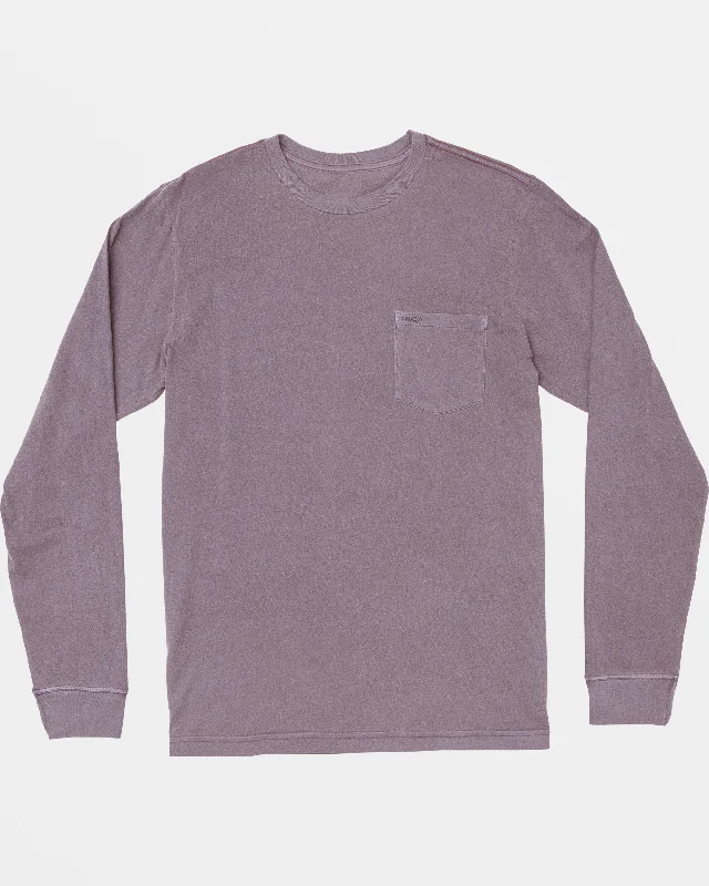 Textured PTC Pigment Long Sleeve Tee - Gray Ridge