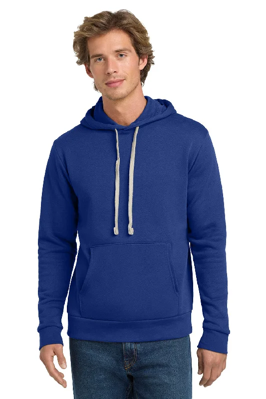 Nonchalant style Next Level Mens Fleece Hooded Sweatshirt Hoodie w/ Pouch Pocket - Royal Blue