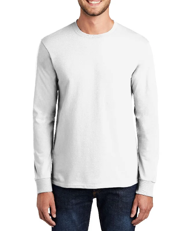 Monochromatic Men's Tall Long Sleeve Essential Crew Neck T-Shirt