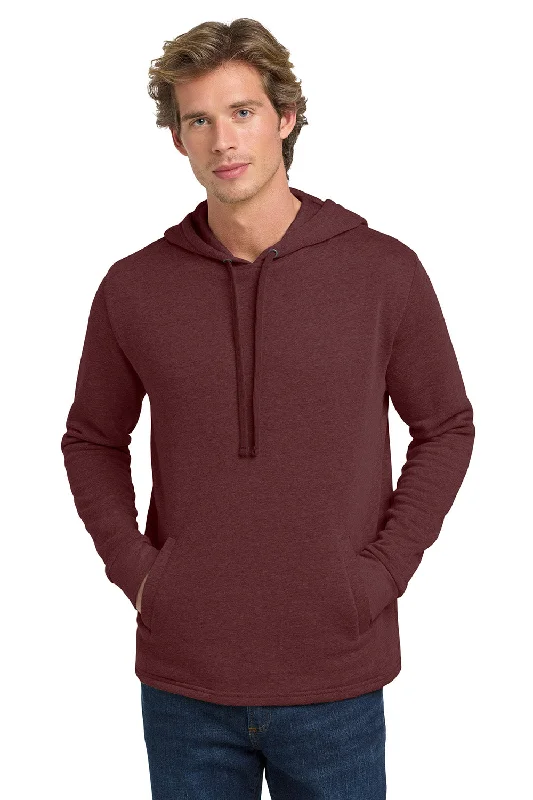 Graphic-driven Next Level Mens PCH Fleece Hooded Sweatshirt Hoodie w/ Pockets - Heather Maroon