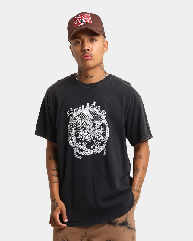 Relaxed-fit Goat Crew Houston Drawing Vintage T-Shirt Black Wash