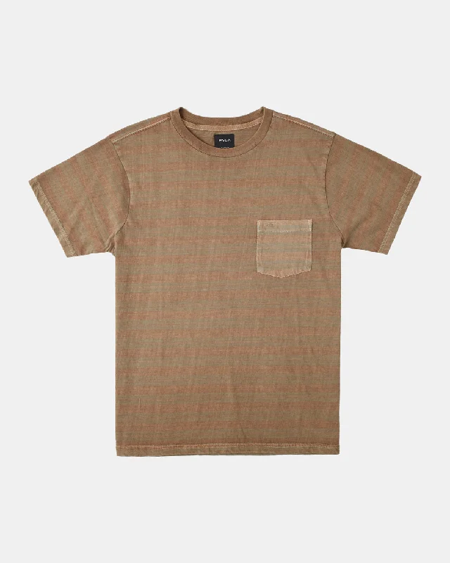 High-end PTC Stripe Tee - Dark Khaki