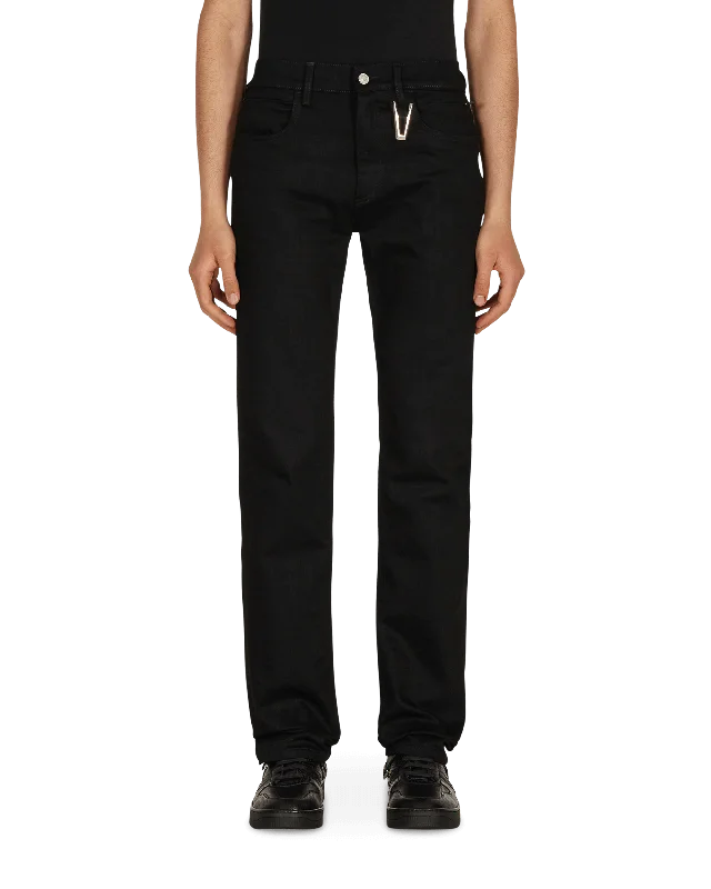 Dress pants True Black 6 Pocket Jeans with Ring Black