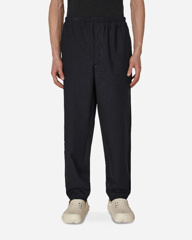 Soft-touch pants Wool Gabardine Trousers Blue