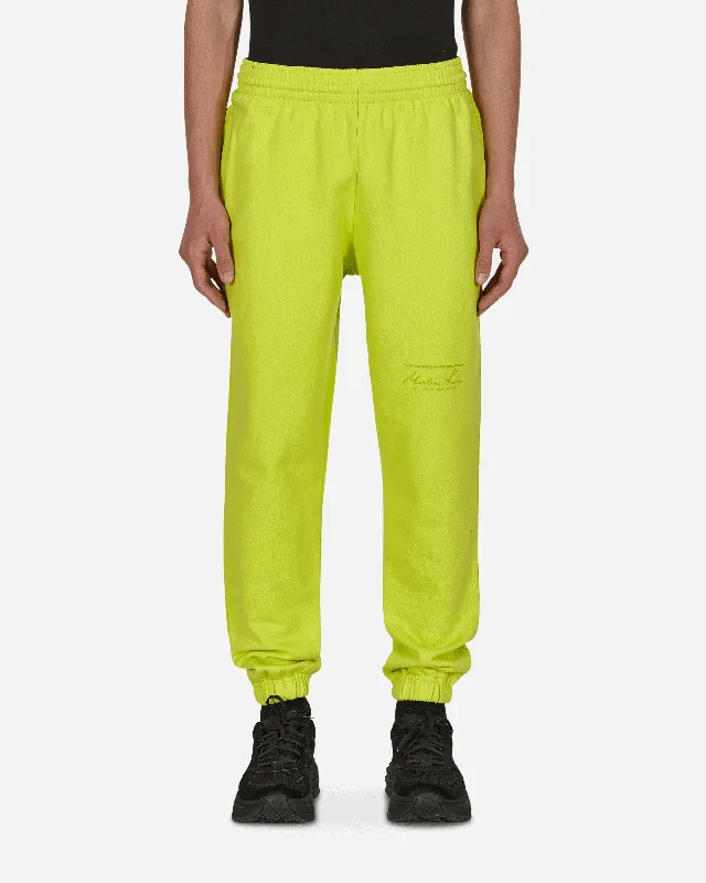 Soft fabric Slim Track Pants Green