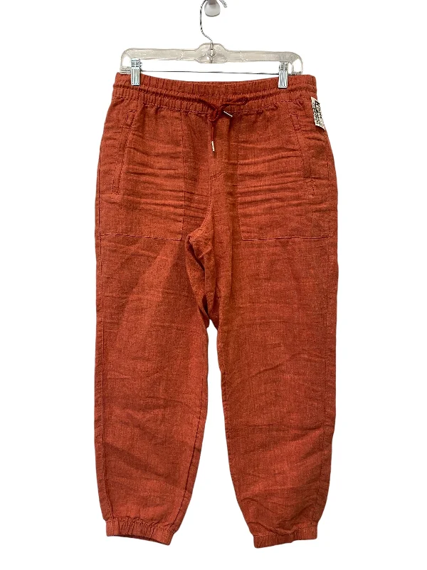 Vintage-inspired Pants Joggers By Athleta In Orange, Size: 8