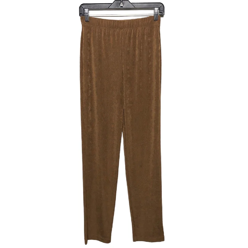 Stretch trousers Pants Lounge By Chicos In Brown, Size: 2