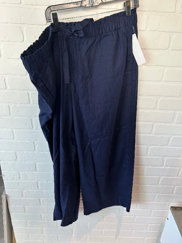 Boxy pants Pants Wide Leg By Lane Bryant In Blue, Size: 20