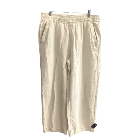 Basic pants Pants Wide Leg By Old Navy In Beige, Size: L