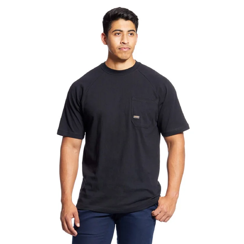 Sporty shirt Ariat Men's Rebar CottonStrong T-Shirt_Black