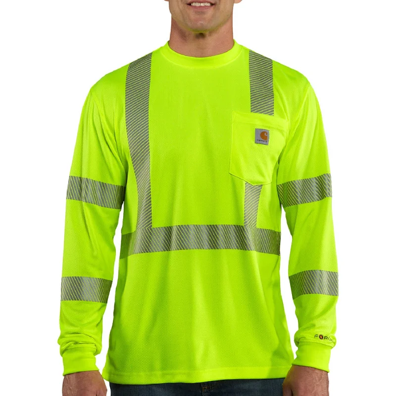 Relaxed shirt Carhartt Men's Force Class 3 Hi-Vis Long Sleeve T-Shirt