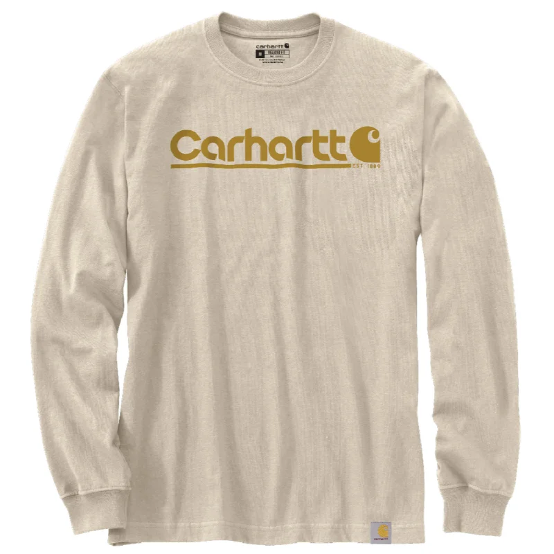 Printed shirt Carhartt Men's Relaxed Fit Heavyweight Graphic Long Sleeve T-Shirt