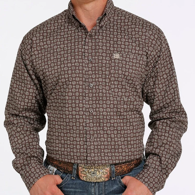 Graphic tee Cinch Men's Stretch Medallion Long Sleeve Western Shirt