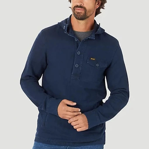 Workwear shirt Wrangler Men's Lightweight Solid Hooded Pullover