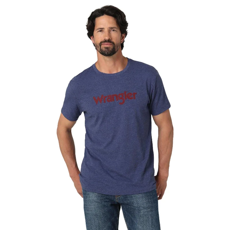 Solid shirt Wrangler Men's Classic Logo Graphic T-Shirt