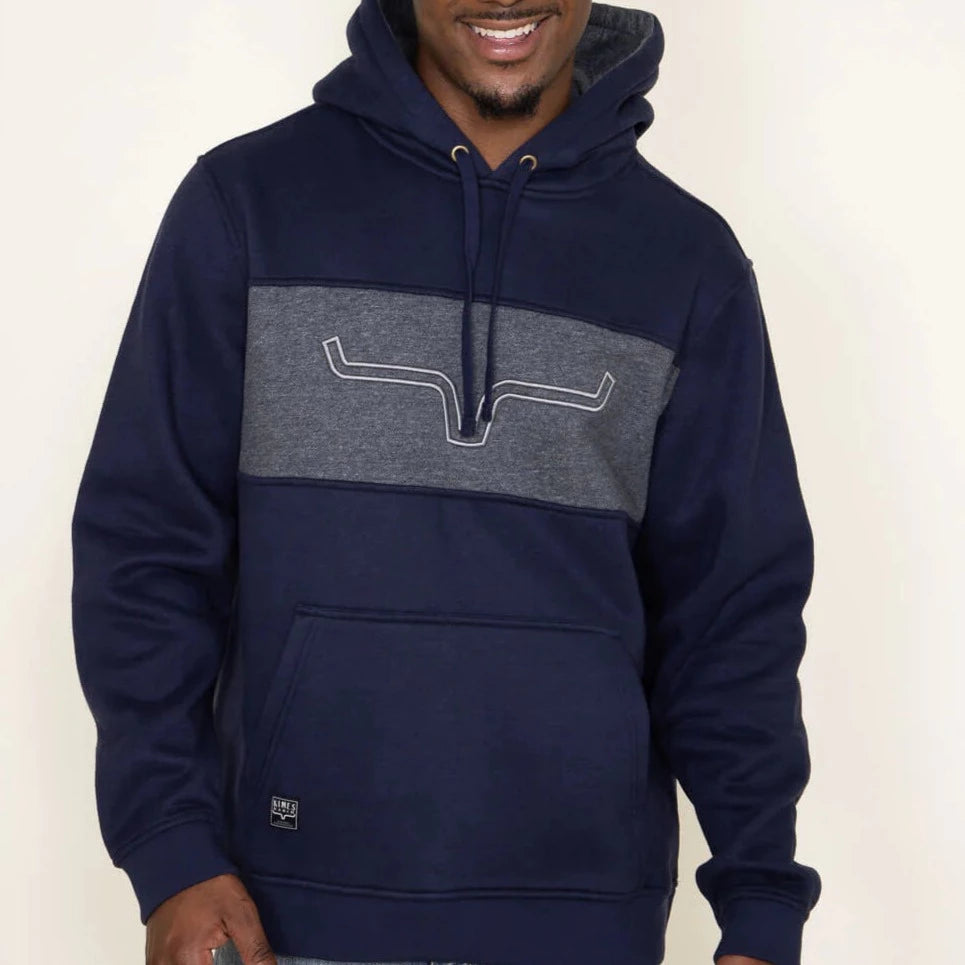 Color-block shirt Kimes Ranch Men's Navy Ripon Hood Hoodie