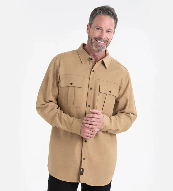 Peasant shirt Thorogood Men's Heavyweight Brushed Flannel Button-Down Long Sleeve Work Shirt